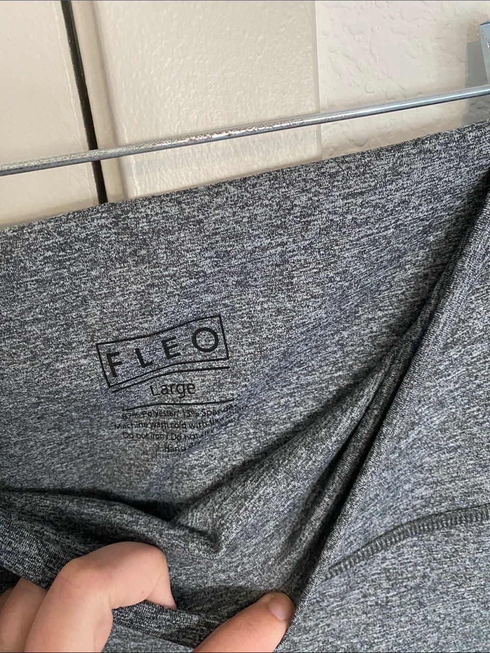 Fleo gray leggings large